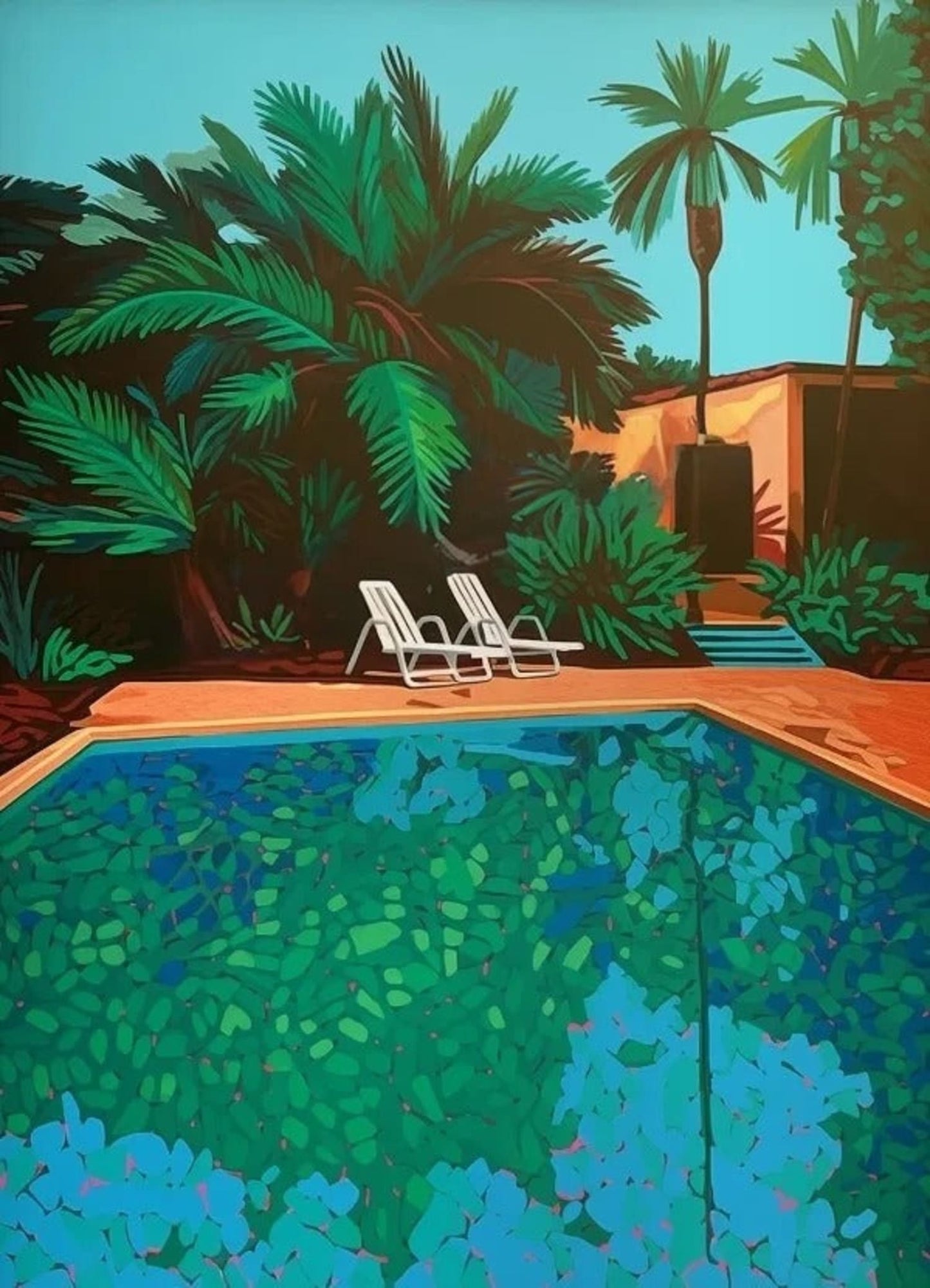 Retro Vaporwave Poster | Hiroshi Nagai | Japanischer tropischer Strand | Stadtauto-Kunst auf Leinwand | Wanddekoration