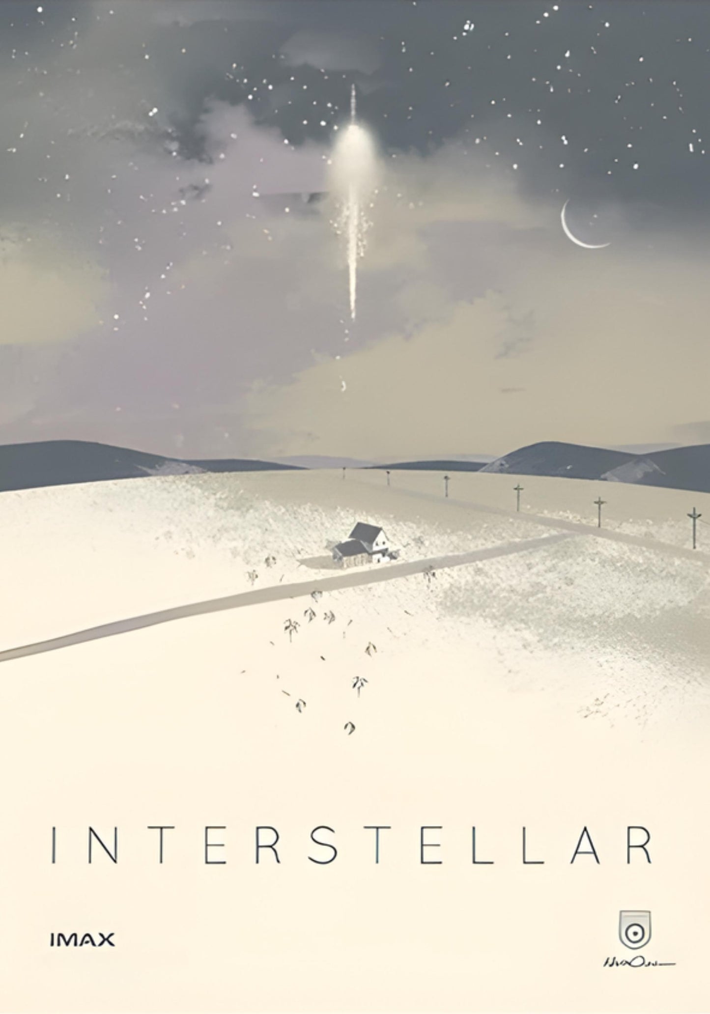 Interstellar Sci-Fi-Filmplakat | Leinwandkunst im nordischen Stil | Wanddekoration mit Weltraummotiven | Druck für Zuhause