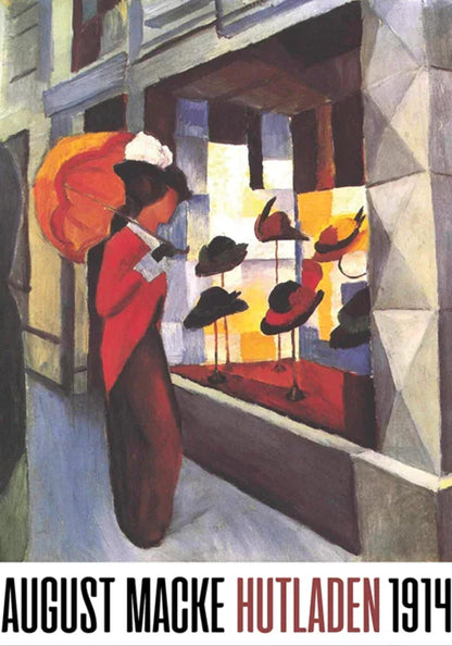 Hutladen 1914 | August Macke | Vintage-Expressionist