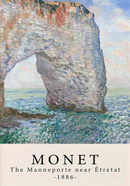 Claude Monet | The Manneporte Near Etretat 1886 | Masterpiece Art Poster