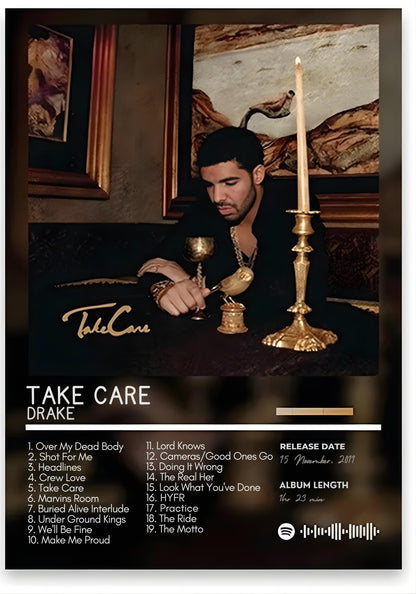 Drake Take Care | Iconic Album Cover | Hip Hop Art