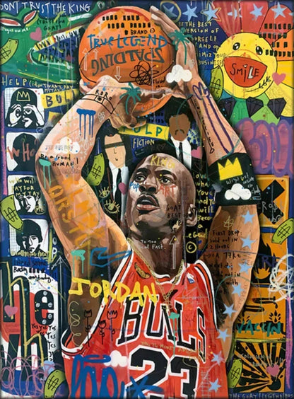 Michael Jordan | Graffiti-Kunst der Chicago Bulls