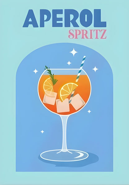 Aperol Spritz Cocktail | Illustration
