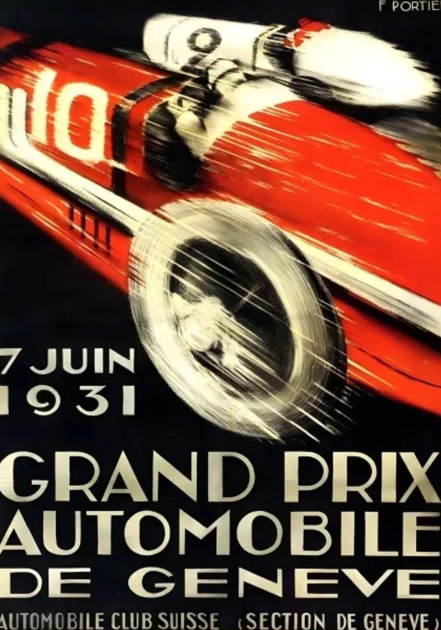 Legendary Motorsports | Grand Prix Poster | Geneve Racing Art | Vintage Motorsport Wall Decor | Home Decor | Auto Racing Enthusiasts