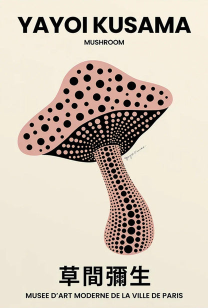 Yayoi Kusama Mushroom | Colorful Contemporary Art