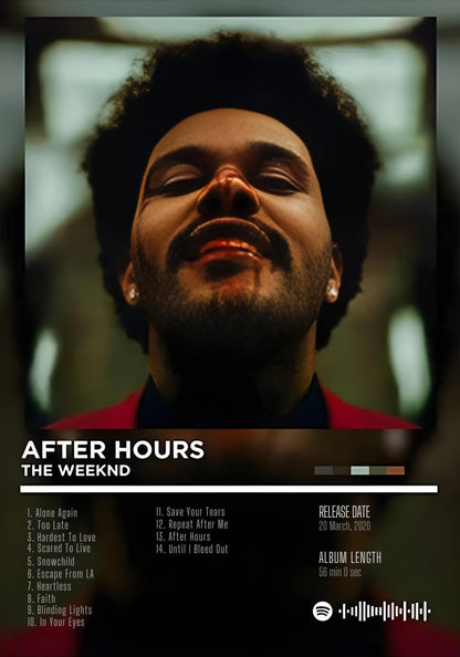 The Weeknd – After Hours | Legendäres Albumcover | Hip-Hop-Kunst