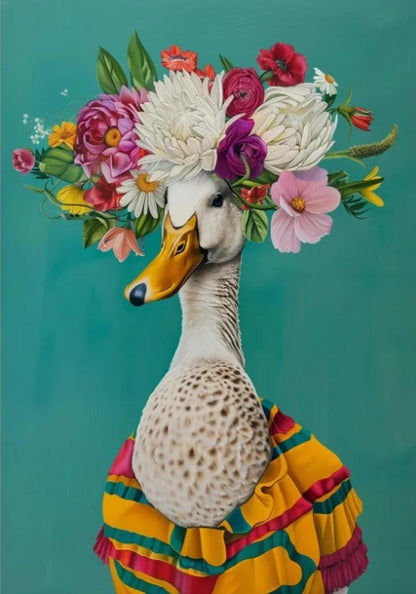 Jungle Koninklijkheid | Majestueuze Dieren & Lush Bloemen