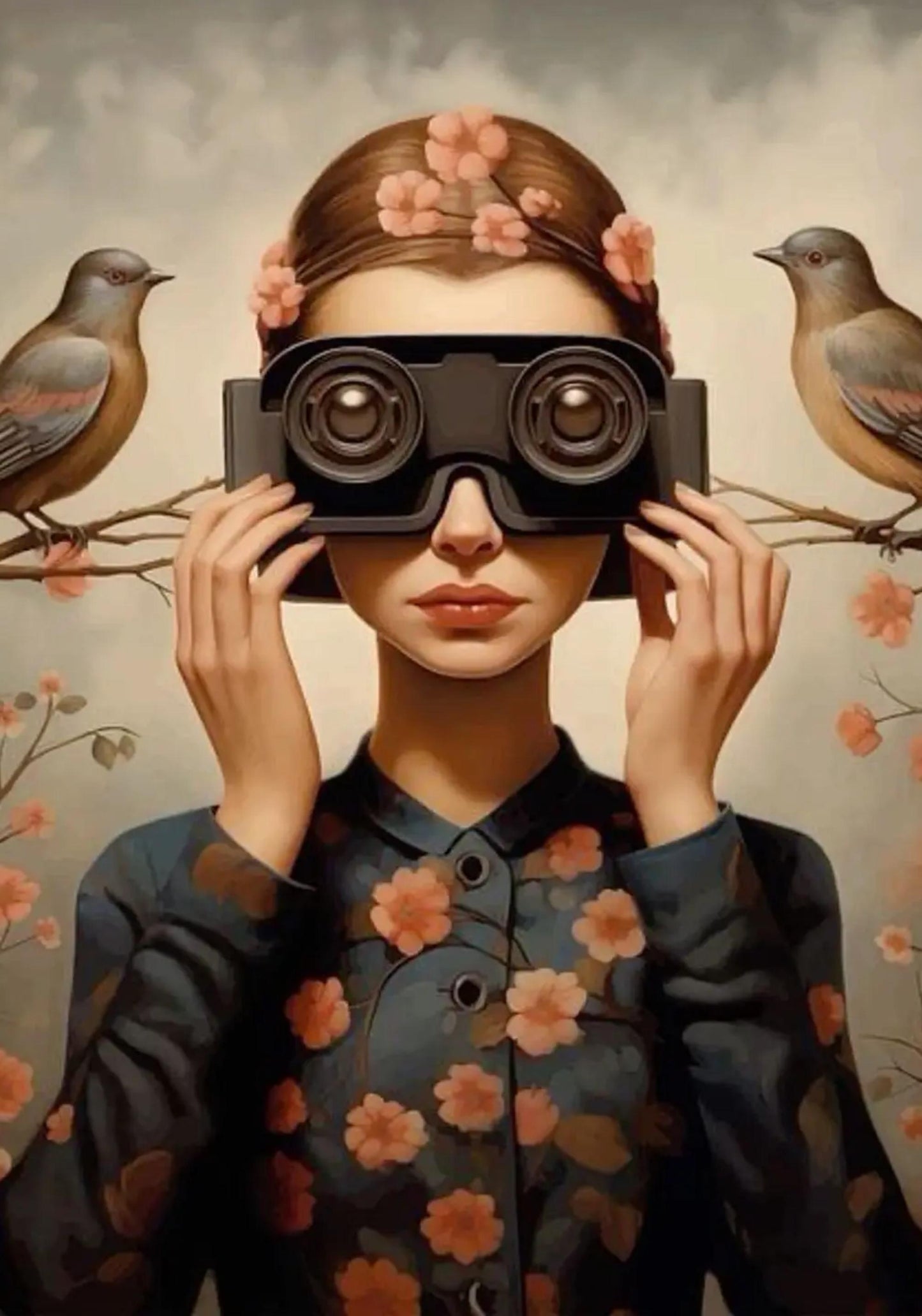Floral Girl | Large Goggles | Spring Blossom