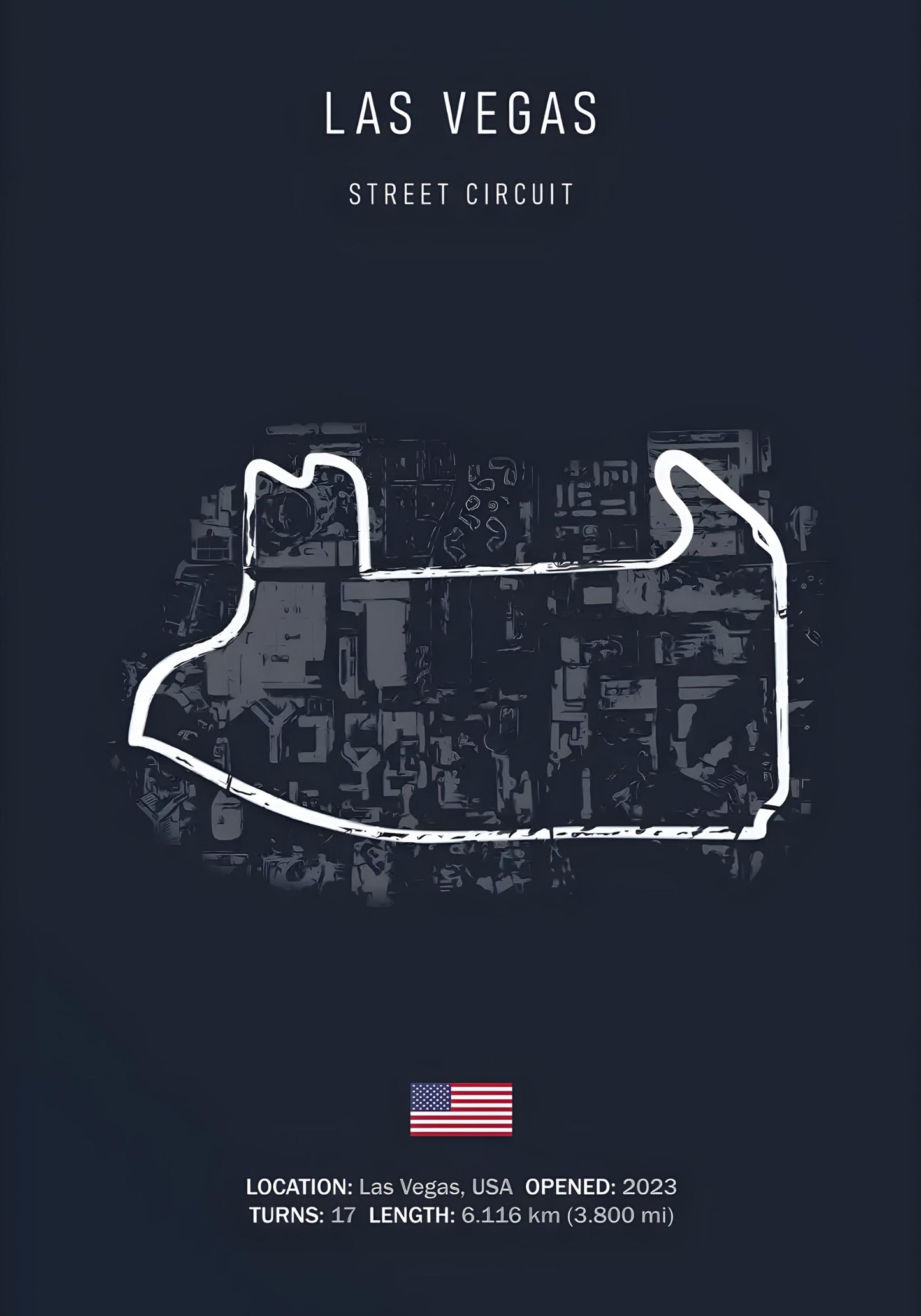 Las Vegas F1 | Circuit Track Layout