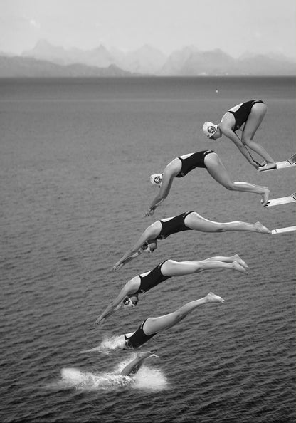 The Beauty of Diving | Ocean Adventure Poster | Vibrant Underwater Scene | Home Decor | Marine Life Wall Art | Nautical Theme