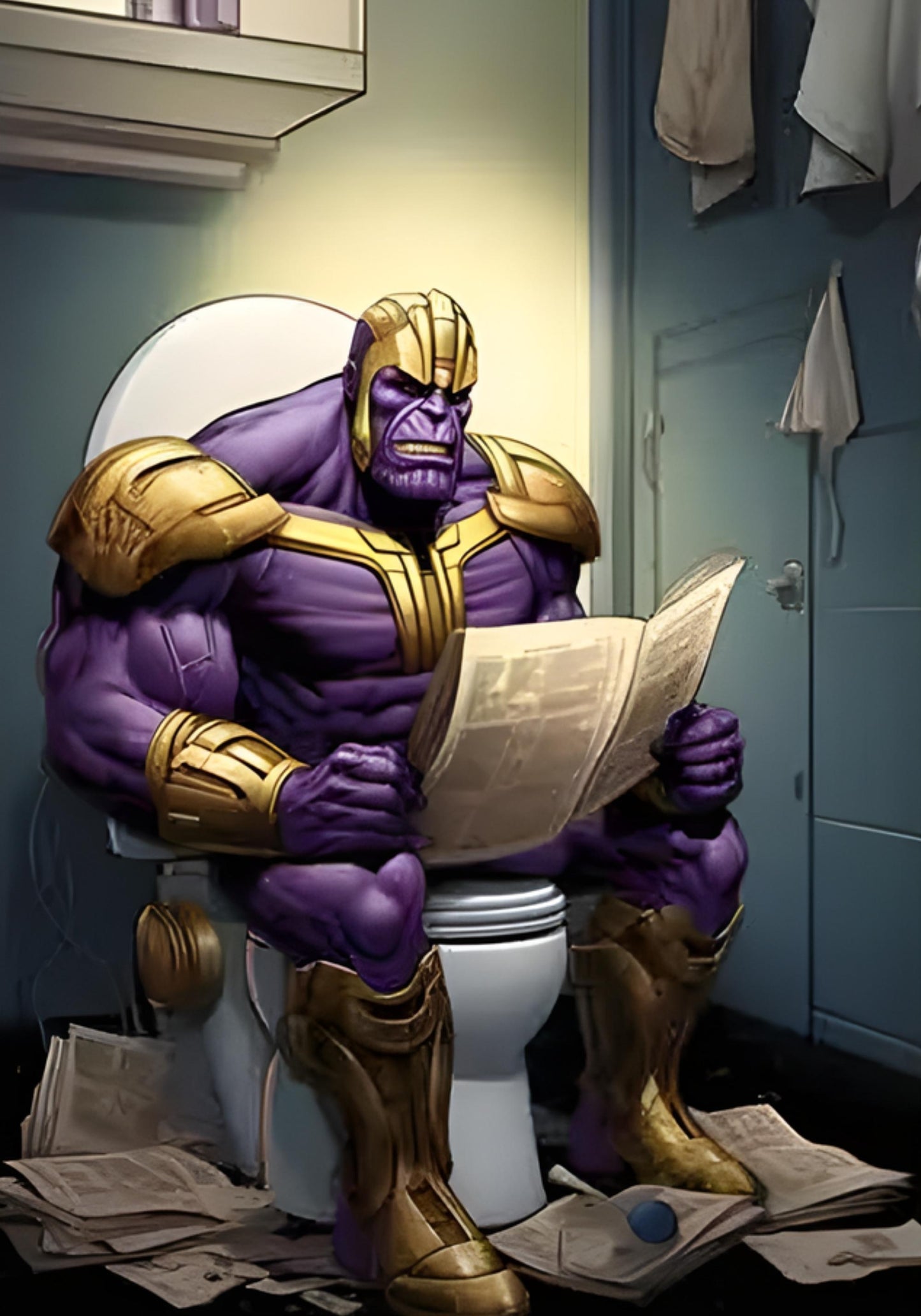 Spiderman Reading | Funny Comic Art