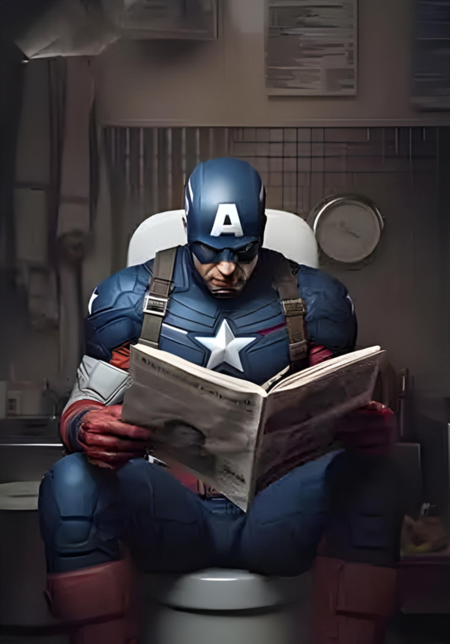 Spiderman Comic | Funny Bathroom Art