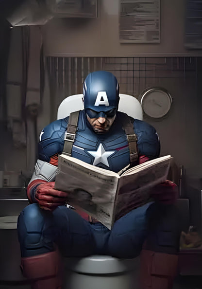 Spiderman Comic | Funny Bathroom Art
