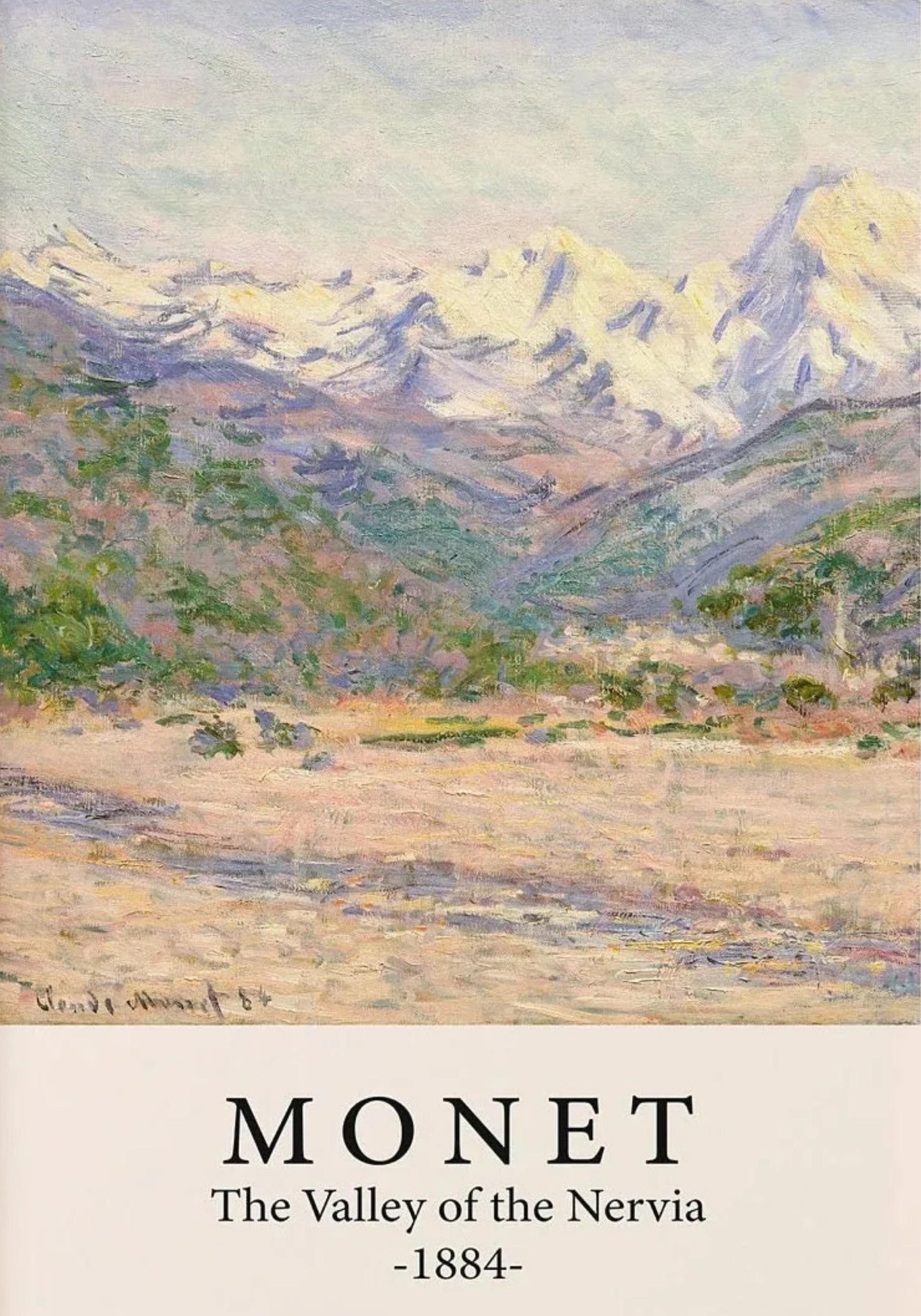 Claude Monet | Das Nervia-Tal | Impressionistische Landschaft