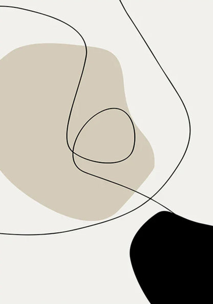 abstract bohemian wall art poster