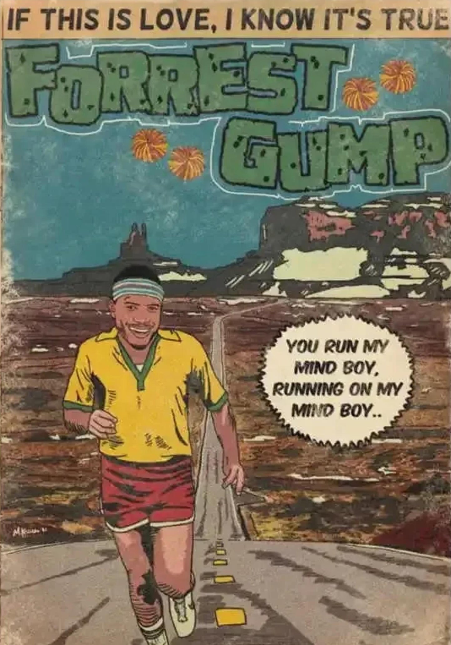 Forrest Gump Musik Comic Kunst