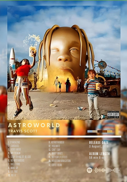 Astroworld | Travis Scott | Legendäre Hip-Hop-Kunst
