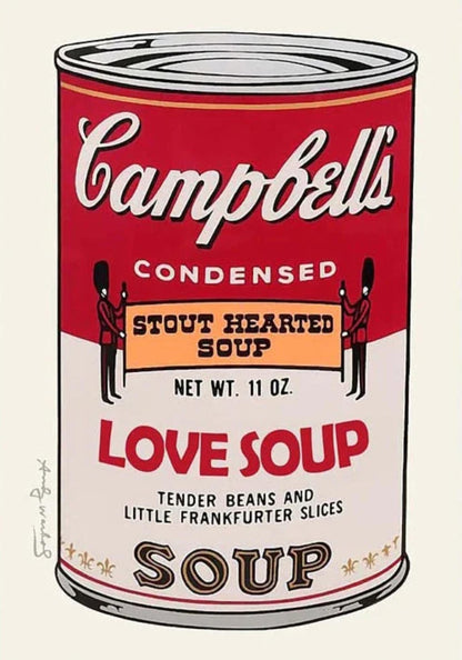 Warhols Campbell's Soup | Pop-Art-Vintage-Stil