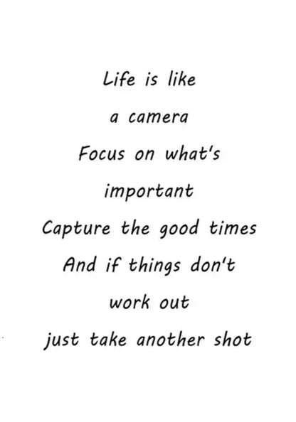 Motivierendes Lebensfoto-Zitat Typografie