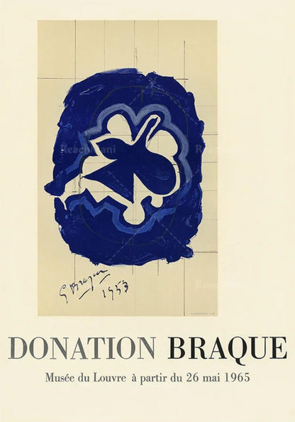 Georges Braque | Louvre 1965 Exhibition | Vintage Art