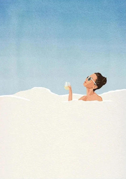 Fantastical Humans | The Art of Playfulness | Cloud Nine Poster | Floating Through Life's Little Luxuries Decor