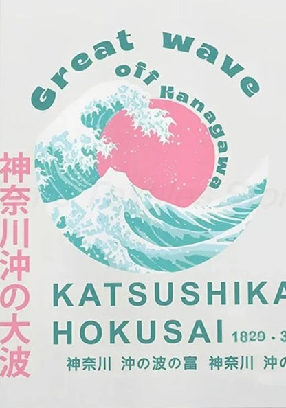 Die große Welle vor Kanagawa | Hokusai | Japanischer Holzschnitt