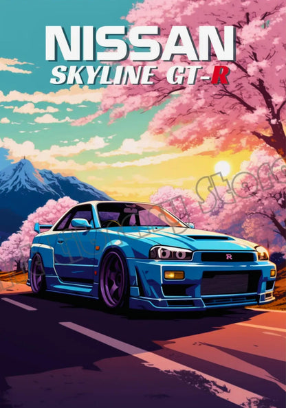 Retro Japanese Car | Nissan Skyline GT-R R34