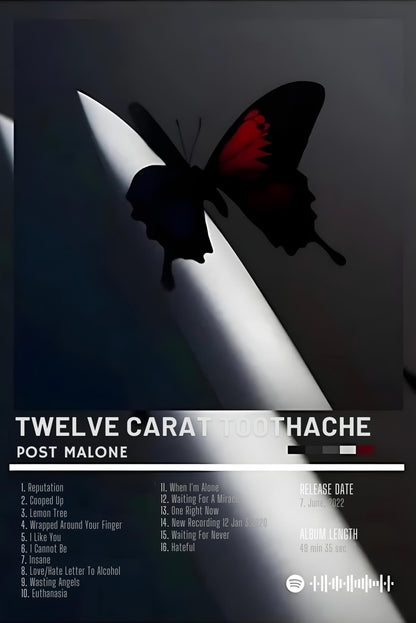 Twelve Carat Toothache | Post Malone | Legendäres Rap-Albumcover