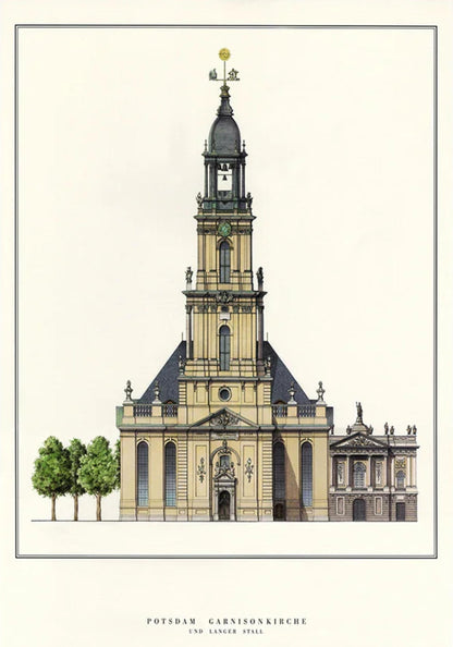 Garnisonkirche | Potsdam | Deutschland | Preußische Militärarchitektur | Deutscher Barockeinfluss | Plakate mit architektonischen Kunstwerken