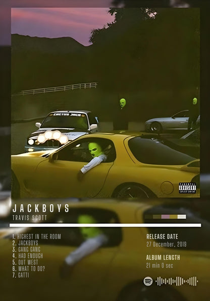 Travis Scott JACKBOYS | Iconic Hip Hop Album Art