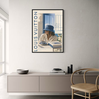 Louis Vuitton Summer Escape Club Poster | Voyage Collection 2024 | Fashion Style Art Print | Home Decor Wall Art