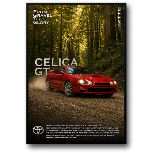 Toyota Celica GT | Rally Car Art | Vintage Motorsport Decor