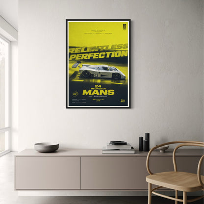 Sauber Mercedes C9 | 24 Hours of Le Mans 100th Anniversary Racing Car Poster | Classic Motorsport Art Print