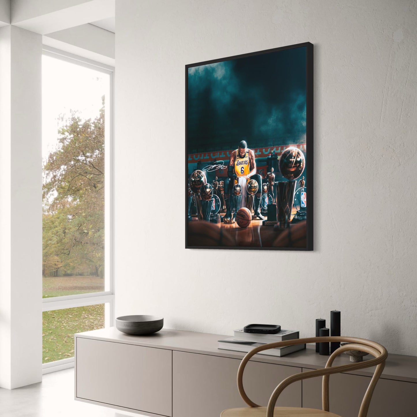 Iconic Athlete | Lakers Jersey | Dynamic Smoke Effect