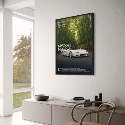 Honda NSX-R NA2 Supercar Poster | Exotic Car Art | Iconic Japanese Vehicle Print | Luxury Sports Car Decor | High-Quality Wall Art