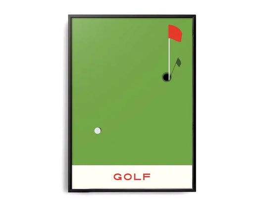 The Geometry of Victory | A Sports Art Series | Sports Poster | Golf