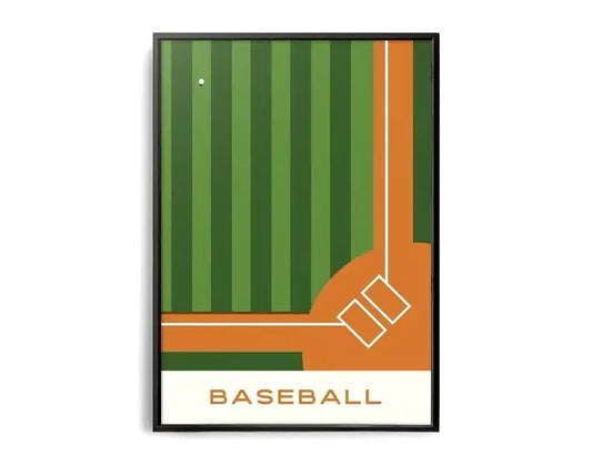 The Geometry of Victory | A Sports Art Series | Sports Poster | Baseball