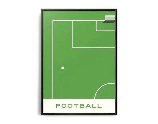 The Geometry of Victory | A Sports Art Series | Sports Poster | Football | Soccer