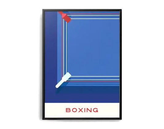 The Geometry of Victory | A Sports Art Series | Sports Poster | Boxing | Kickboxing