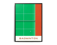 Die Geometrie des Sieges | Badminton-Sportkunst