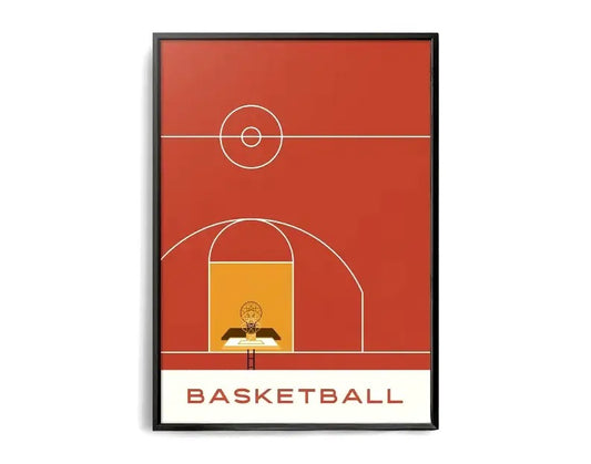 The Geometry of Victory | A Sports Art Series | Sports Poster | Basketball