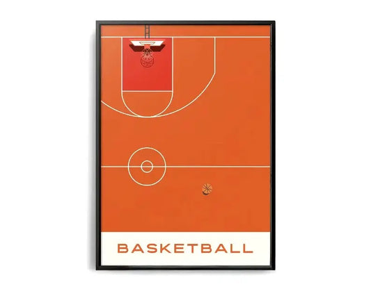 The Geometry of Victory | A Sports Art Series | Sports Poster | Basketball | NBA