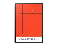 Geometrie des Sieges | Volleyball-Sportkunst