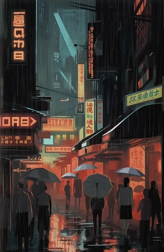 Blade Runner (original) | Rick Deckard | Ridley Scott | Retro Futuristic Movie Art