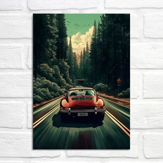 Porsche 911 | Racing Through Misty Redwoods | Ancient Forests | Mystical Porsche Adventures