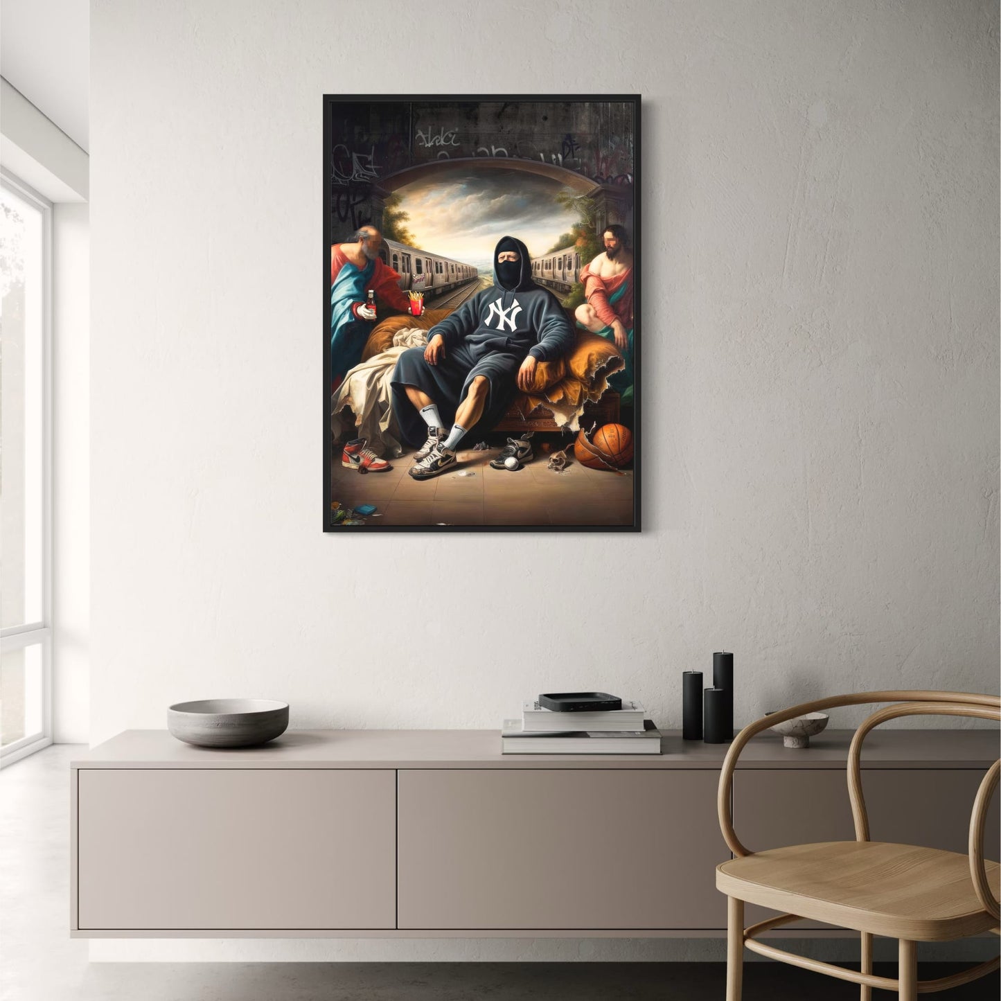 Urban Renaissance | Hooded Figure | New York Graffiti