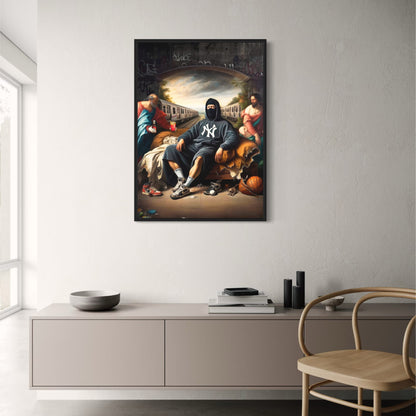 Urban Renaissance | Hooded Figure | New York Graffiti