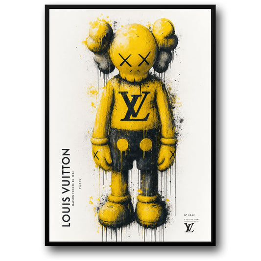 KAWS Geïnspireerde Kunst Print | Creatieve Wanddecoratie | Stijlvolle Mode Kunst Poster voor Thuis of Kantoor | Street Art Geïnspireerde Print