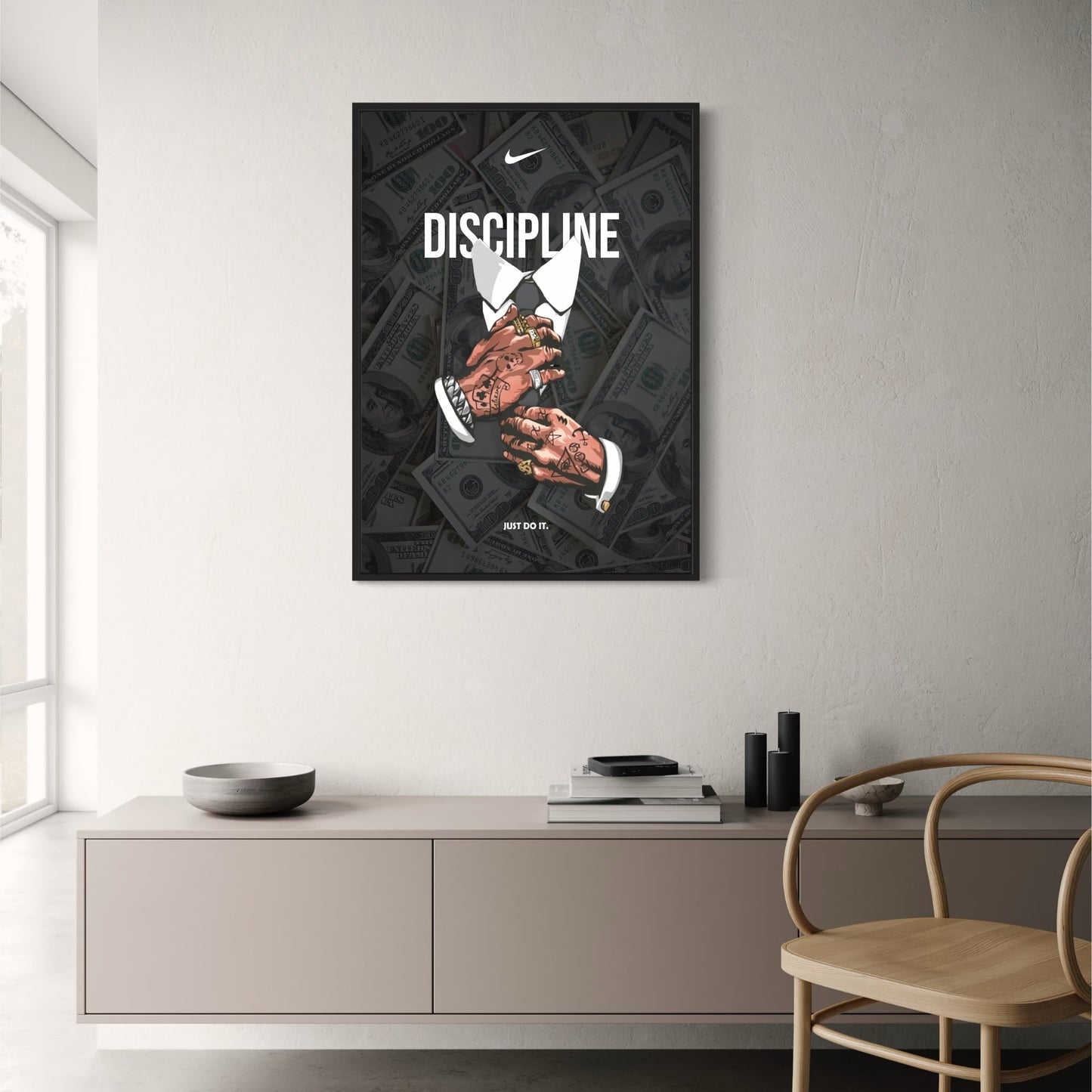 Discipline Motivation | Graphic Tattooed Hands | Just Do It