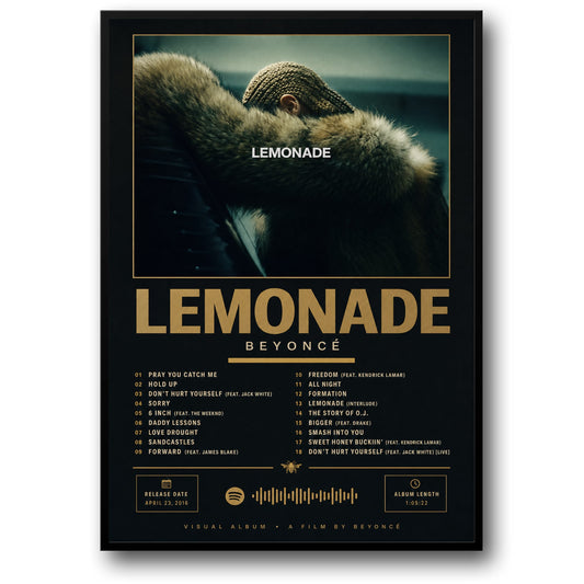 Lemonade Visueel Album Poster | Muziek Kunstafdruk | Hit Album Poster | Perfect voor Muziekliefhebbers en Verzamelaars | Thuisdecoratie Poster | Iconische Album Afdruk Poster